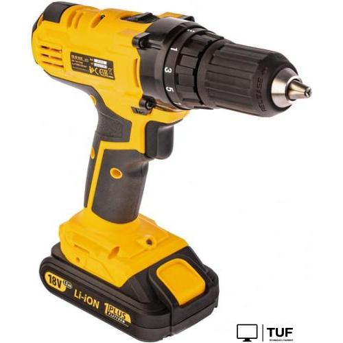 Дрель-шуруповерт Denzel CDL-IB-18-02 (с 2-мя АКБ, кейс)