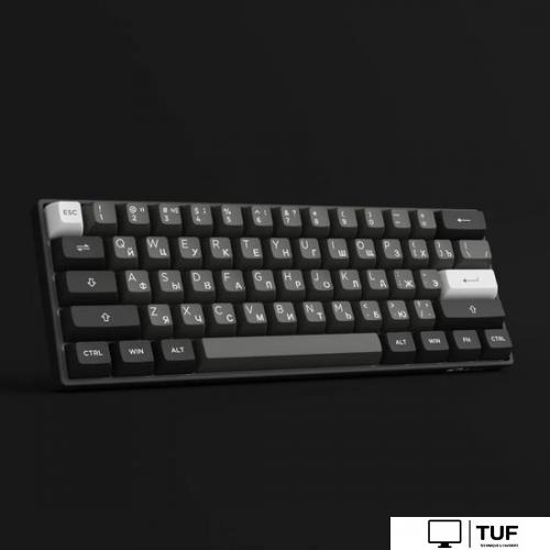 Клавиатура Akko 3061S Black & Silver (Akko Cream Yellow V3 Pro)