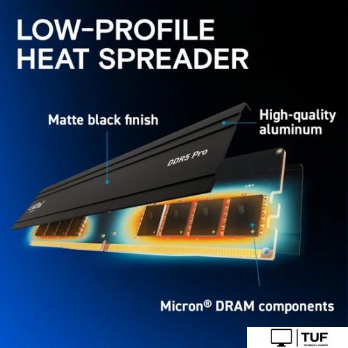 Оперативная память Crucial Pro 2x24ГБ DDR5 5600 МГц CP2K24G56C46U5