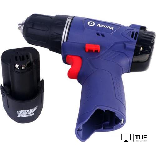 Дрель-шуруповерт ДИОЛД ДЭА-12ЛИ-09 (с 2-мя АКБ, кейс)
