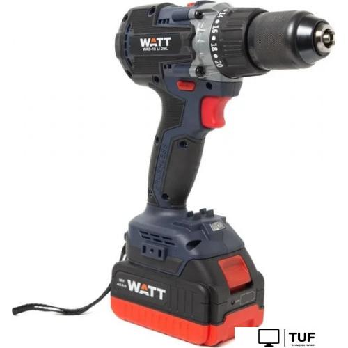 Дрель-шуруповерт WATT WAS-18 Li-2BL 1.018.090.00 (с 1-им АКБ, кейс)