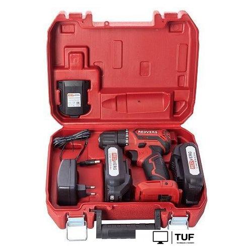 Дрель-шуруповерт RedVerg Power Сompact RD-S18MBL/U (с 2-мя АКБ, кейс)