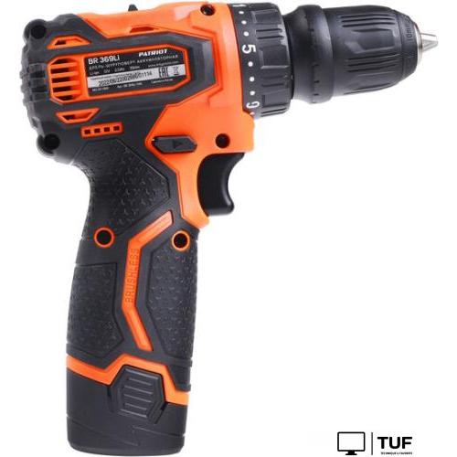Дрель-шуруповерт Patriot BR 369Li 180201369 (с 2-мя АКБ, кейс)