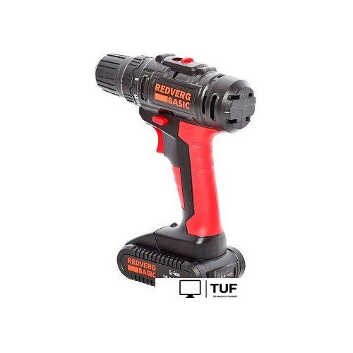 Дрель-шуруповерт RedVerg Basic SD18L/1-2 (с 1-им АКБ)