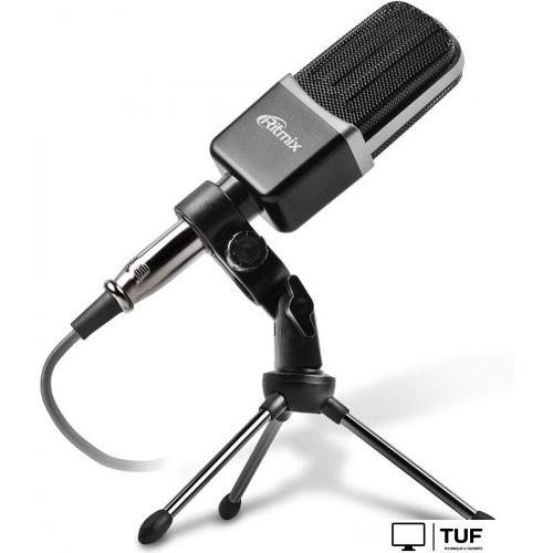 Проводной микрофон Ritmix RDM-123 (черный)
