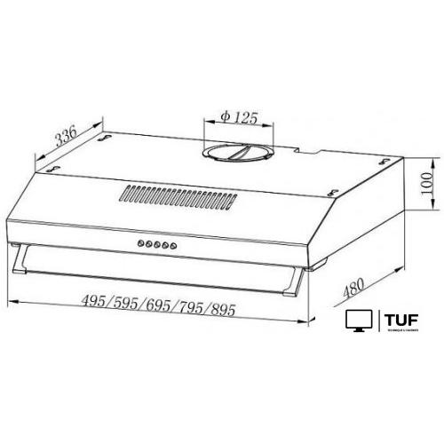 Кухонная вытяжка Evelux Ulla 60 B