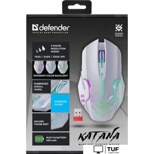 Игровая мышь Defender Katana GM-511 (белый)