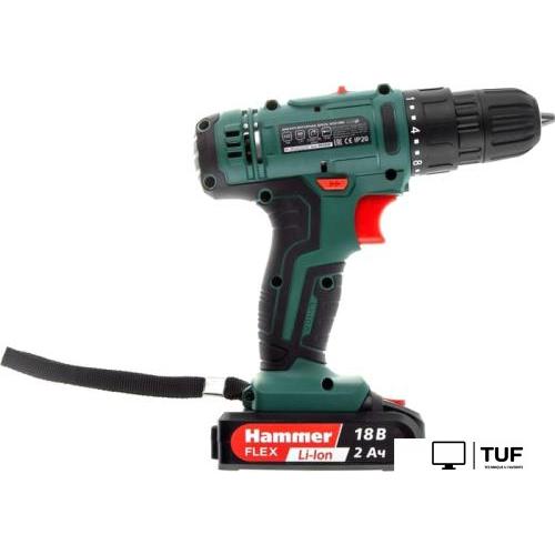 Дрель-шуруповерт Hammer Flex ACD18BS (с 2-мя АКБ, кейс)