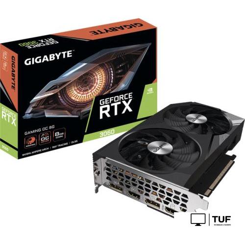 Видеокарта Gigabyte GeForce RTX 3060 Gaming OC 8G GV-N3060GAMING OC-8GD
