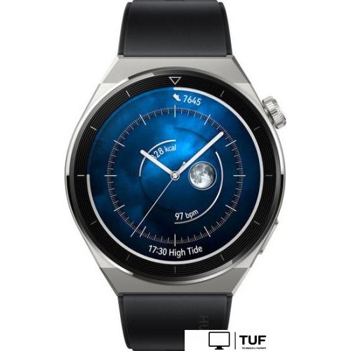 Умные часы Huawei Watch GT 3 Pro Titanium 46 мм (серый/черный)