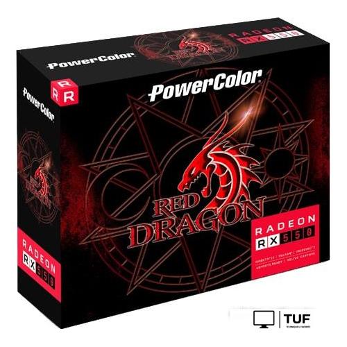 Видеокарта PowerColor Red Dragon Radeon RX 550 2GB GDDR5 AXRX 550 2GBD5-DH