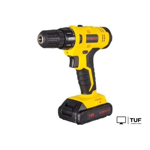 Дрель-шуруповерт Eurolux ДА-18/2Li 72/14/40 (с 2-мя АКБ, кейс)
