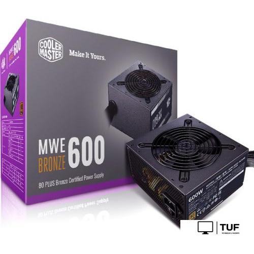 Блок питания Cooler Master MWE 600 Bronze V2 MPE-6001-ACAAB-EU