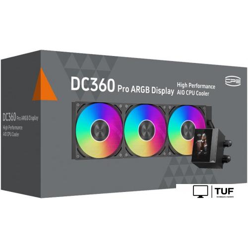 Система жидкостного охлаждения для процессора PCCooler DC360 Pro ARGB Display (черный)