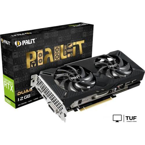 Видеокарта Palit GeForce RTX 2060 Dual 12GB NE62060018K9-1160C