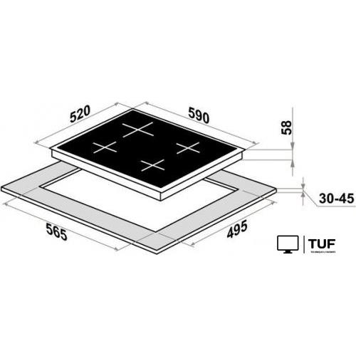 Варочная панель HOMSair HIC64SBG