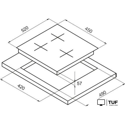 Варочная панель Korting HG 465 CTRN