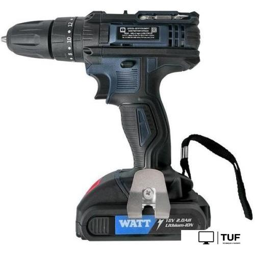 Ударная дрель-шуруповерт WATT WAS-18Li-3 1.018.Y29.23 (с 2-мя АКБ, кейс)