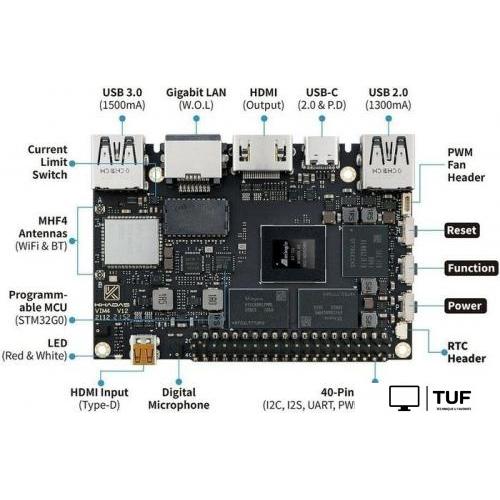 Одноплатный компьютер Khadas VIM4 KVIM4-001