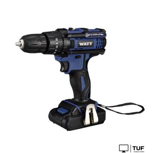 Ударная дрель-шуруповерт WATT WAS-18Li-3 1.018.Y29.23 (с 2-мя АКБ, кейс)