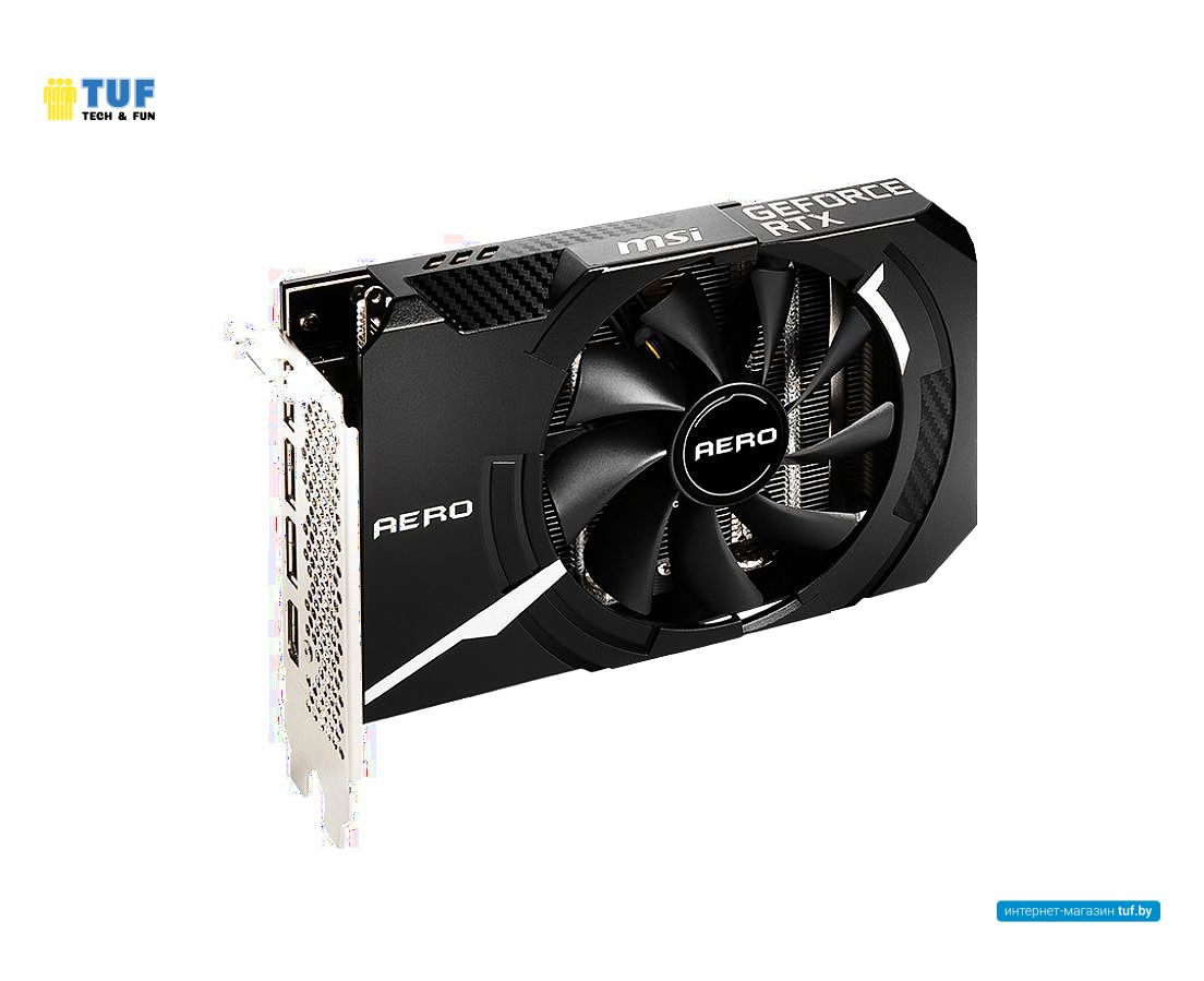 Видеокарта MSI GeForce RTX 3060 Ti Aero ITX 8G OC LHR