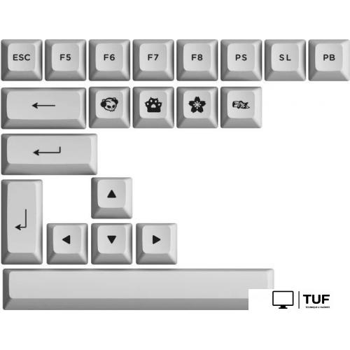 Клавиатура Akko 5075S Black & Silver (Akko Cream Yellow V3 Pro)