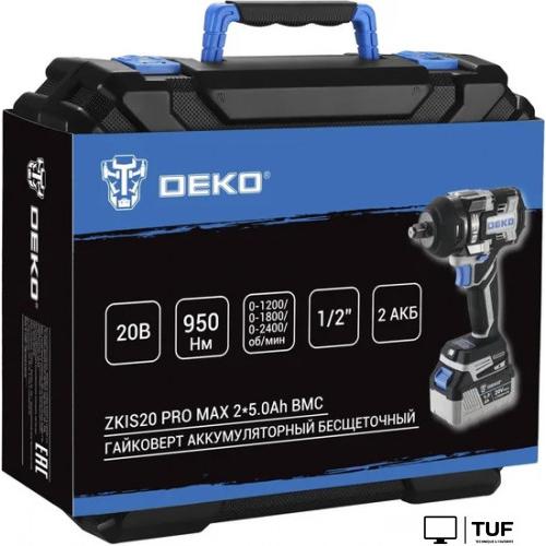 Гайковерт Deko ZKIS20 Pro Max 083-1088 (с 2-мя АКБ, кейс)