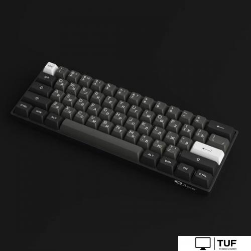 Клавиатура Akko 3061S Black & Silver (Akko Cream Yellow V3 Pro)