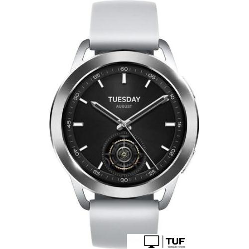 Умные часы Xiaomi Watch S3 M2323W1 (серебристый/серый, международная версия)