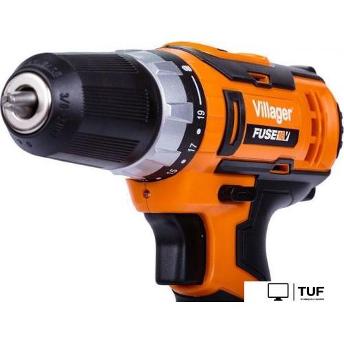 Дрель-шуруповерт Villager Fuse VLN 3220 2BSC 056357 (с 2-мя АКБ, кейс, оснастка)