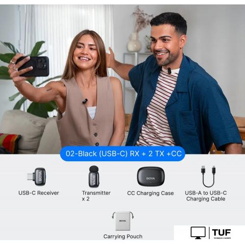 Радиосистема BOYA Mini 2-02 (черный)