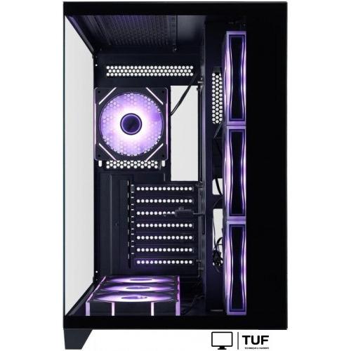 Корпус 1stPlayer MEGAVIEW MV8-TP ARGB MV8-TP-BK-6FC7R-1FC7-HUB2 (черный)