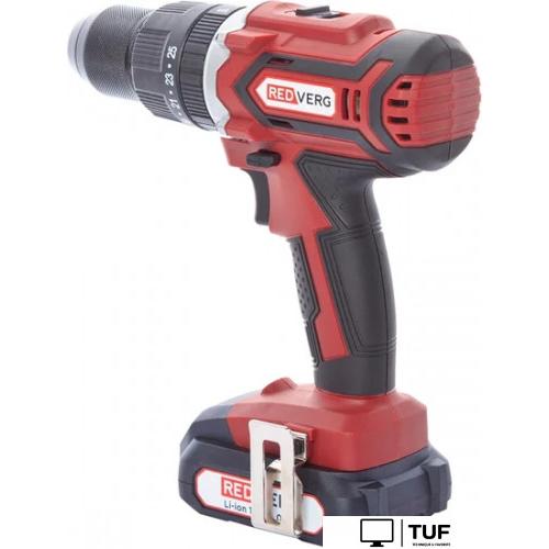 Ударная дрель-шуруповерт RedVerg RD-IS18/U (с 2-мя АКБ, кейс)