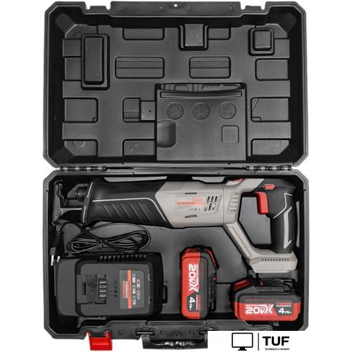 Сабельная пила Crown CT25007HX-4 BMC (с 2-мя АКБ, кейс)