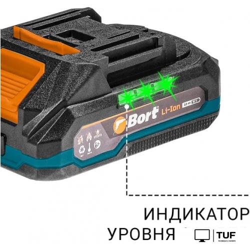 Дрель-шуруповерт Bort BAB-21S 93414912 (с 2-мя АКБ, кейс)