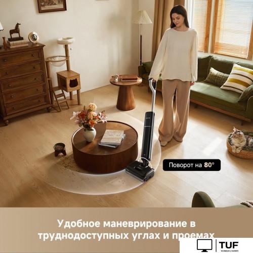 Вертикальный моющий пылесос Dreame G12 Pro Wet and Dry Vacuum HHR32A (евровилка, черный)