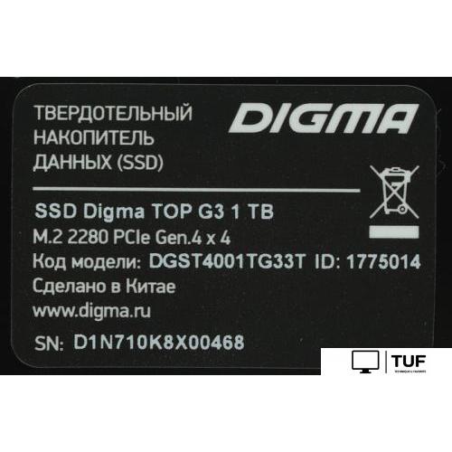 SSD Digma Top G3 1TB DGST4001TG33T