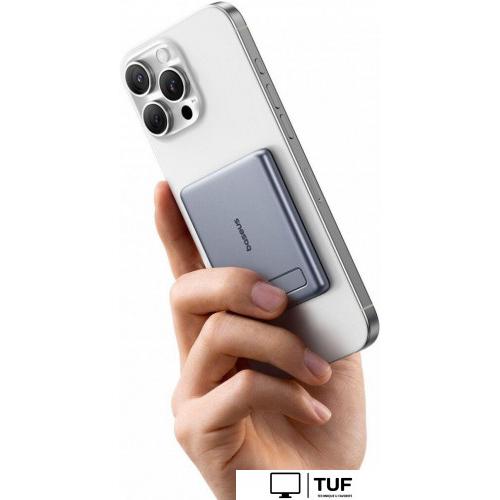 Внешний аккумулятор Baseus PicoGo AM31 Mini Magnetic Power Bank with Stand 20W 5000mAh (серый)