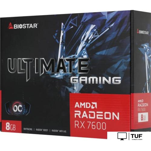 Видеокарта BIOSTAR Radeon RX 7600 OC 8GB GDDR6 VA76S6RM81