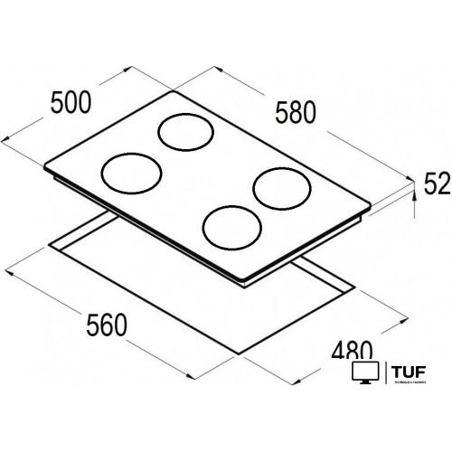Варочная панель Schtoff H6002C16IS Nano Matte Black