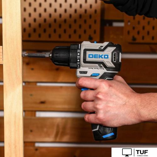 Дрель-шуруповерт Deko Loner 12V Pro 085-1011 (с 2-мя АКБ, кейс)