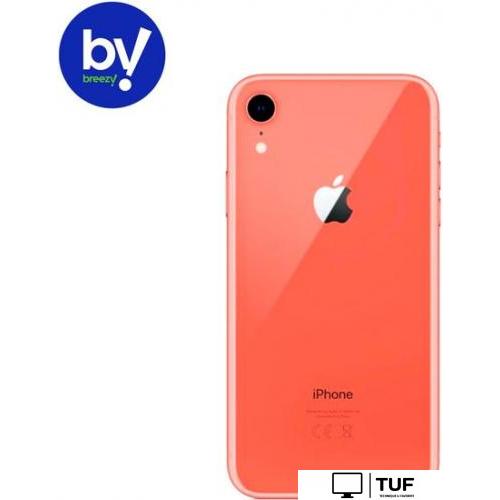 Смартфон Apple iPhone XR 64GB Восстановленный by Breezy, грейд B (коралловый)