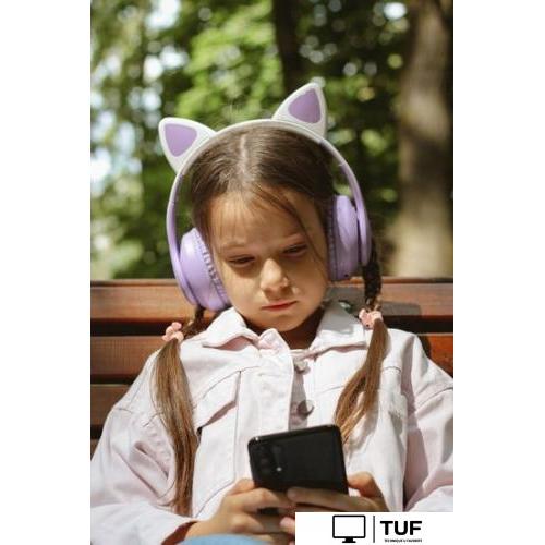 Наушники Miru Cat EP-W10 (сиреневый)