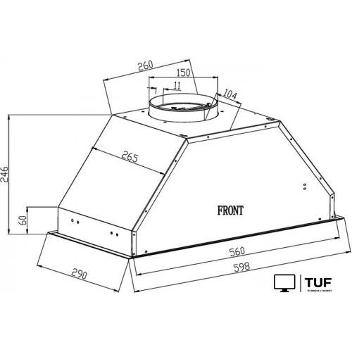 Кухонная вытяжка Schtoff Polar 60 (черный)