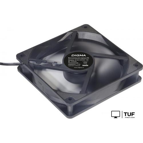 Вентилятор для корпуса Digma DFAN120PWM-1BK