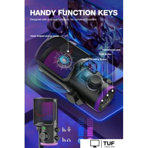 Проводной микрофон FIFINE TAM6 (черный)