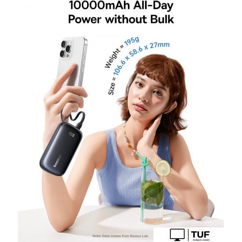 Внешний аккумулятор Baseus EnerFill FC21 Qpow 3 Ultra 10000mAh 22.5W (черный)