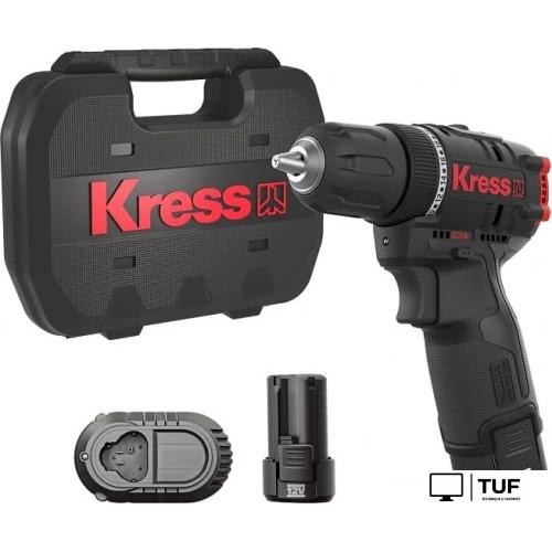 Ударная дрель-шуруповерт Kress KUC12 (2 АКБ, кейс)