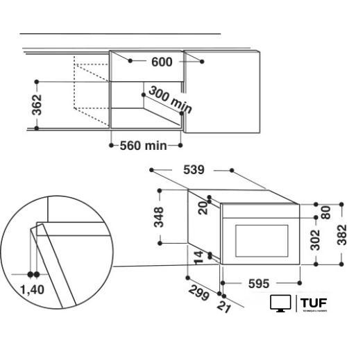 Микроволновая печь Whirlpool W7 MN840