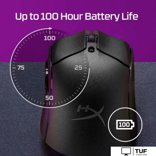 Игровая мышь HyperX Pulsefire Haste 2 Wireless (черный)